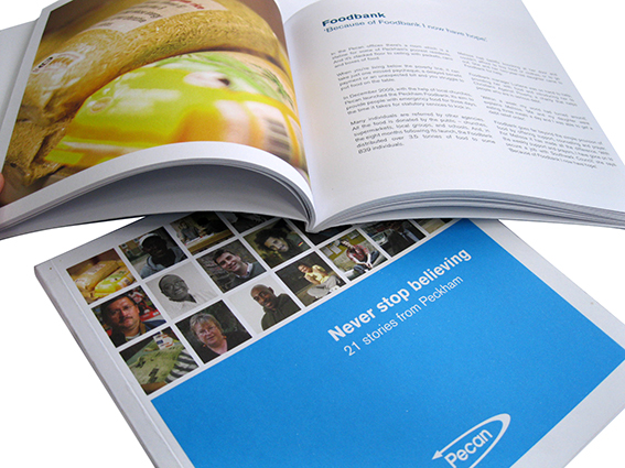 Matt printed brochure